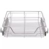Pull-Out Wire Baskets 2 pcs Silver 19.7"