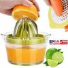 Free shipping Orange Lemon Juicer Manual Hand Squeezer & Measuring Cup and Grater