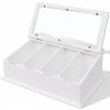 Cutlery Tray MDF White Baroque Style