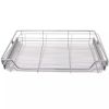 Pull-Out Wire Baskets 2 pcs Silver 31.5"
