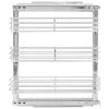 3-Tier Pull-out Kitchen Wire Basket Silver 18.5"x5.9"x22"