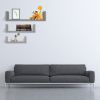 Set of 3, Floating Display Shelves Ledge Bookshelf Wall Mount Storage Gray Floating Shelves Wall Mounted - Decorative Storage Shelf, Multi-use Home St