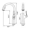 Dual Function Sprayhead Single Handle Pull Down Kitchen Faucet Oil Rubbed Bronze