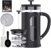 RAINBEAN Mini French Press 12 oz, Small French Press Coffee Maker 350 ml, Heat Cold Coffee Brewer Camping Coffee Press, Individual One Single Cup Fren