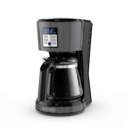 Home And Commercial 12-Cup Programmable Coffee Maker (Color: Black)