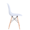 Set of 4 Modern Style Dining Chair, Shell Lounge Plastic Chair for Kitchen, Dining, Bedroom, Living Room Mid-Century Modern Side Chairs with Wooden Wa