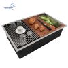 Factory Directly 30 inch or 32 inch  Multi-functional OEM Handmade SUS 304 Stainless Steel Undermount Kitchen Sink Workstation