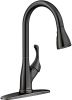 APPASO Pull Down Kitchen Faucet with Sprayer Stainless Steel - Single Handle Commercial High Arc Pull Out Spray Head Kitchen Sink Faucets with Deck Pl