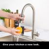 Aquacubic Pull-Out Kitchen Faucet Sprayer Head Replacement;  3 Function Kitchen Tap Hose Spray Spout; Pull Down Kitchen Sink Spray Nozzle