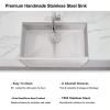 Factory Directly 30 inch or 32 inch  Multi-functional OEM Handmade SUS 304 Stainless Steel Undermount Kitchen Sink Workstation