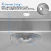 Aqucubic Gunmetal black handmade 16 Gauge 304 Stainless Steel Top Mount Single Bowl Kitchen Sink with ledge