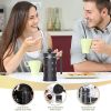 Mini French Press for 12/34oz Small French Press Coffee Maker with 4 Level Filtration System Borosilicate Glass Durable Stainless Steel Thickened Heat