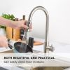 Aquacubic Pull-Out Kitchen Faucet Sprayer Head Replacement;  3 Function Kitchen Tap Hose Spray Spout; Pull Down Kitchen Sink Spray Nozzle
