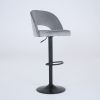Modern Bar Stool, 25.98" Counter Height Suede Bar Stool, Counter Height Stool for Home Kitchen and Bar, Comfort Bar Stool Dining Chair