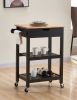 Rolling Kitchen Cart Microwave Storage Island with Wheels White for Dining Rooms Kitchens and Living Rooms