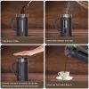 RAINBEAN Mini French Press 12 oz, Small French Press Coffee Maker 350 ml, Heat Cold Coffee Brewer Camping Coffee Press, Individual One Single Cup Fren