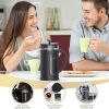RAINBEAN Mini French Press 12 oz, Small French Press Coffee Maker 350 ml, Heat Cold Coffee Brewer Camping Coffee Press, Individual One Single Cup Fren