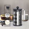 Medium French Press Coffee Maker 21oz/12 oz, Small Stainless Steel French Press 600 ml/350 ml, 100% BPA Free French Press Glass with Spoon and Brush